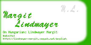 margit lindmayer business card